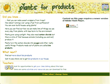 Tablet Screenshot of plants4products.org.uk